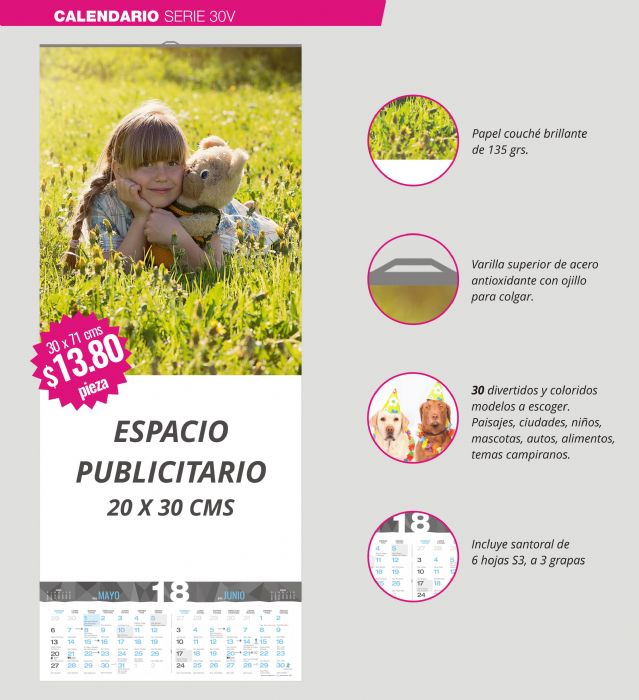 Calendario Serie 30V
